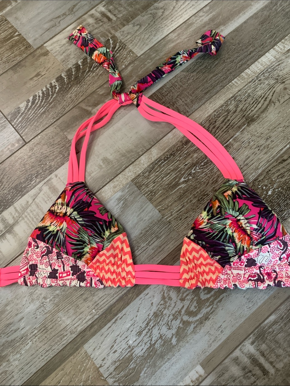 Maaji Tropical Print Bikini Top